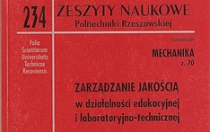 Zarządzanie jakością w działalności edukacyjnej i laboratoryjno-technicznej. 